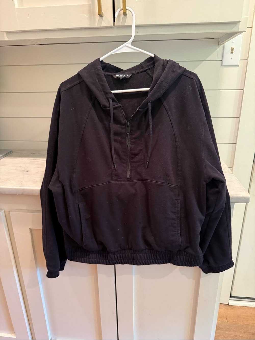 Athleta Black Pullover Hoodie